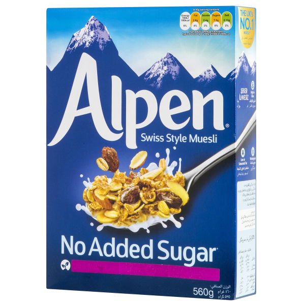 Alpen Şekersiz Müsli 560G