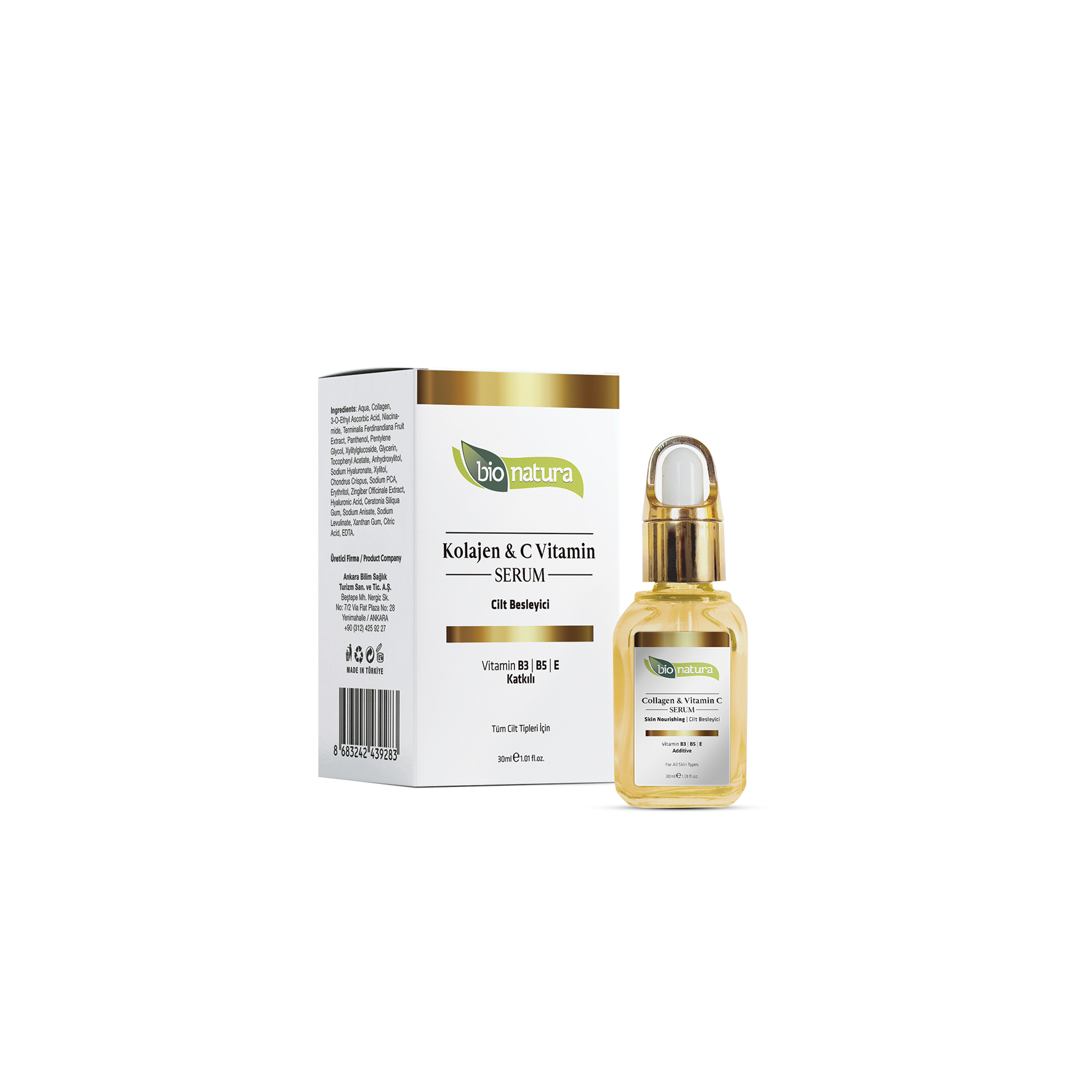 Bionatura Kolojen Ve C Vitamini Serum 30 ML