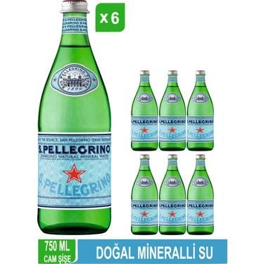 S.PELLEGRİNO San Pellegrino Doğal Mineralli Su Şişe 6x750 ml