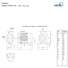 Ksb Betabloc 80-160 /G16 11 kw