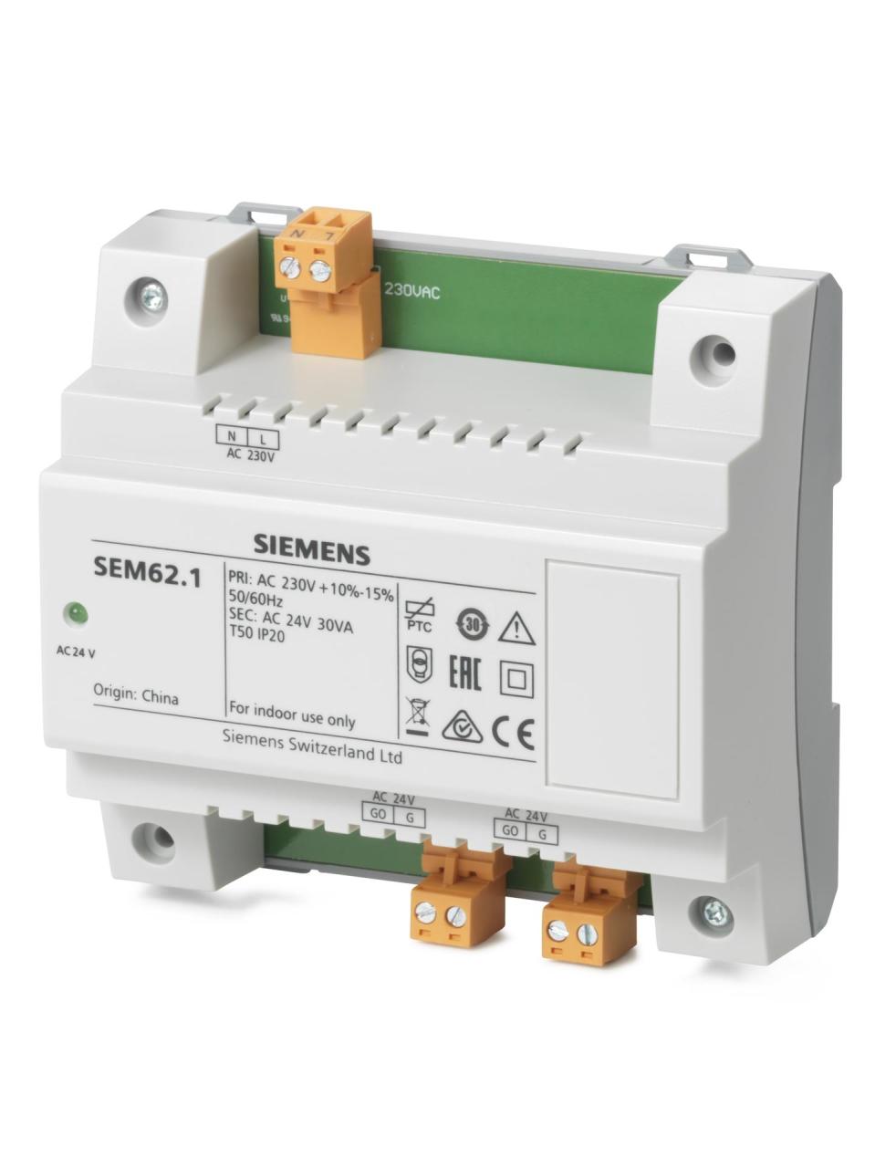 SIEMENS TRANSFORMER 220 V-24V SEM62.1