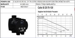 Ksb Calio SI Dual 25-70-180 52W Frekans Kon. Döküm Gövdeli Sirkülasyon Pompası - 1'' Dişli Bağlantılı