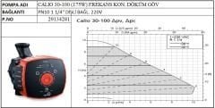 Ksb Calio 30-100 (175W) Frekans Kon. Döküm Gövdeli Sirkülasyon Pompası - 11/4'' Dişli Bağlantılı