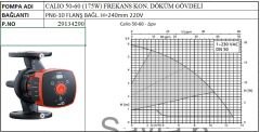 Ksb Calio 50-60 175W Frekans Kon. Döküm Gövdeli Sirkülasyon Pompası - DN50 FLANŞ Bağlantılı