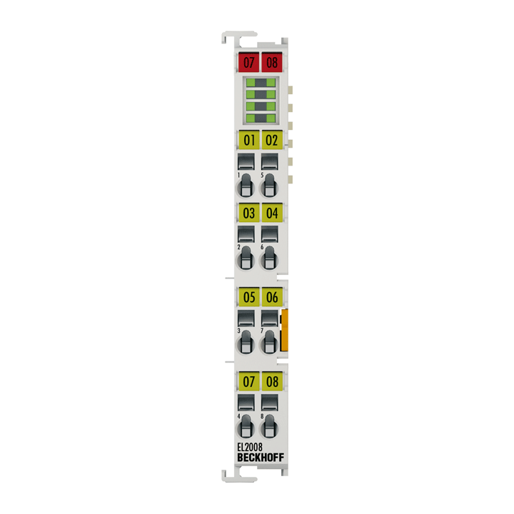 Beckhoff EL2008 8 Kanallı Dijital Çıkış Terminali 24 V DC, 0,5 A
