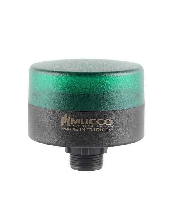 Mucco SNT-MS725-F Somun Bağlantılı Flaşör Led Mini Tepe Lamba 40-260V Yeşil