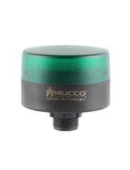 Mucco SNT-MS725-F Somun Bağlantılı Flaşör Led Mini Tepe Lamba 40-260V Yeşil