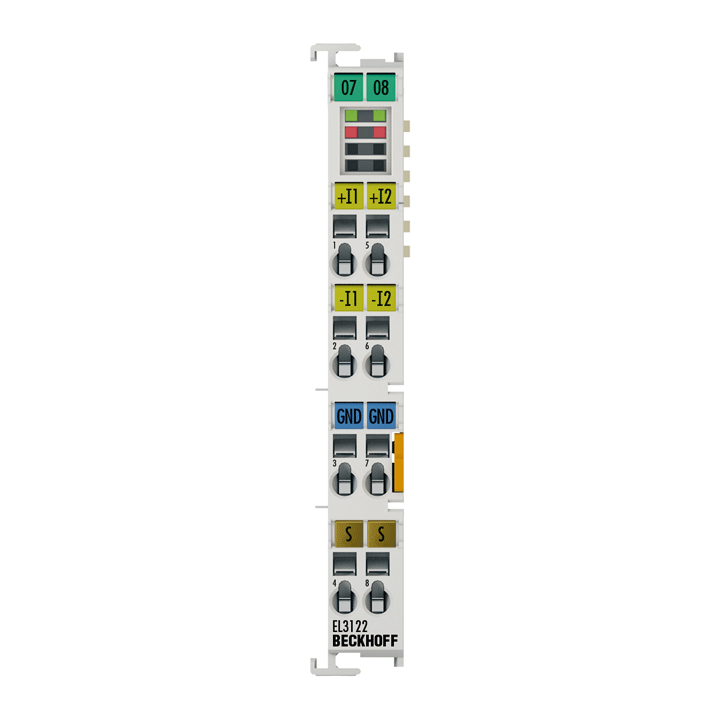 Beckhoff EL3122 2 Kanallı Analog Giriş Terminali  4 - 20 mA