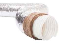 AFS SONOAFS.NONWOVEN Ø406mm Ses ve Isı İzoleli Alüminyum Flexible Hava Kanalı (10metre fiyatıdır.)