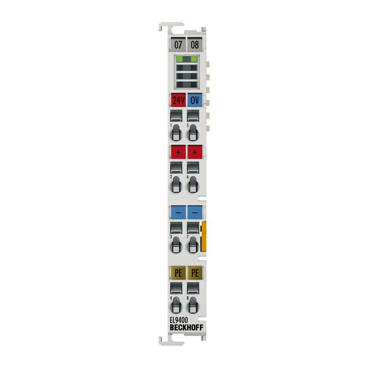 Beckhoff E-bus için EL9400 Güç Kaynağı Terminali
