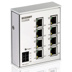 Beckhoff CU2008 8 Bağlantı Noktalı Anahtar, Ethernet, 100 MBit / sn