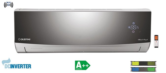 OLEFINI DC INVERTER BLACK PEARL DUVAR TİPİ SPLİT KLİMALAR (R32)