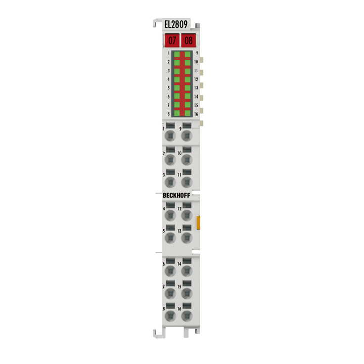 Beckhoff EL2809 HD EtherCAT Terminali, 16 Kanallı Dijital Çıkış 24 V DC, 0,5 A