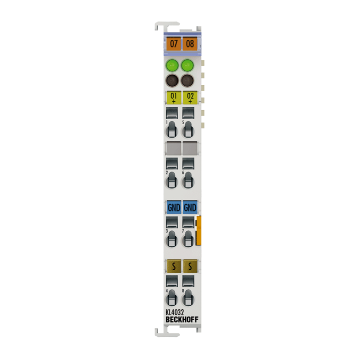 Beckhoff KL4032 2 Kanallı Analog Çıkış Terminali -10 V ... + 10 V