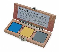 Mitutoyo 64AAA964 Test blok seti (kauçuk) Sertlik 30, 60, 90 Shore A