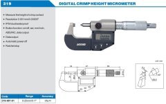 Kenar Yüksekliği Mikrometresi 319 Serisi