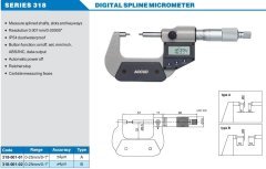 Dijital Pim Uçlu Mikrometre 318 Serisi Tip B
