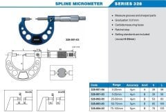 Mekanik Pim Uçlu Mikrometre 328 Serisi Tip B