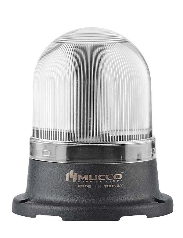 Mucco 100 Serisi 5 Mod SMD LED Buzzerlı Tepe Lambası 12-24V AC - DC - Beyaz