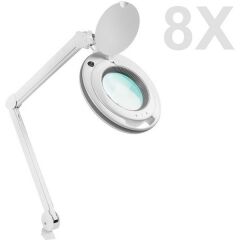 6017 Ayarlanabilir Led Işık Seviyeli Masaüstü Büyüteç (8X)