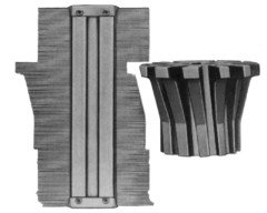 BİLMAKSAN 5170101 PROFİL FORM MASTARI(Kalıpcı mastarı)Çap 154x85 mm-Boyut 150x40 mm