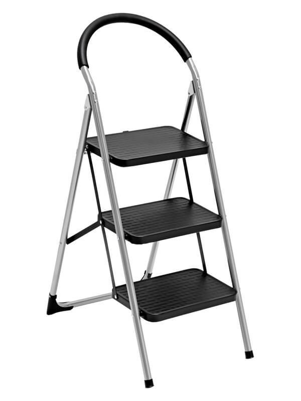 3'lü Pratik Lüks Mega Metal Merdiven