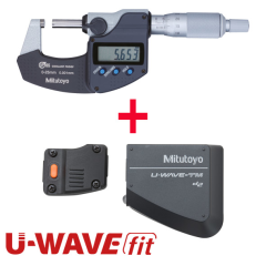 Mitutoyo PROMO007 Dijital Mikrometre IP65 0-25 mm U-WAVE-TM dahil Bağlantı Ünitesi