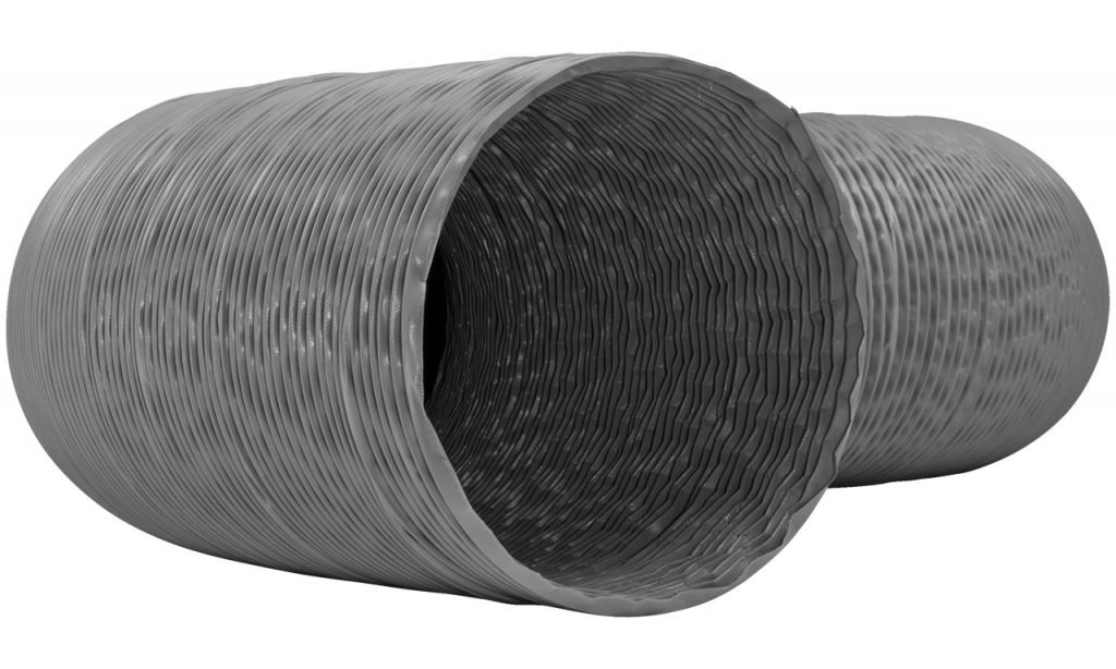 AFS HEAVY-PVC İzolesiz Ø152mm Endüstriyel Yüksek Mukavametli Takviyeli PVC Flexible Hava Kanalı (6mt fiyatıdır.)