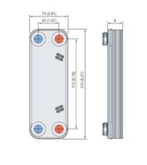 ALFA LAVAL CBH16 serisi 15 kw'lık Kaynaklı Yerden Isıtma Eşanjörü