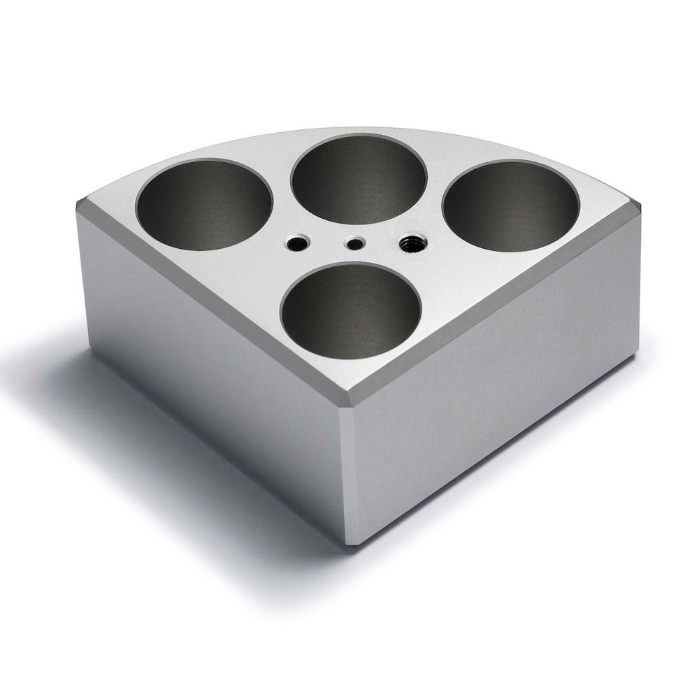 Velp A00000324 MultiAluBlock™, 4 pos. Ø28 x h 43 mm