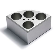 Velp A00000324 MultiAluBlock™, 4 pos. Ø28 x h 43 mm