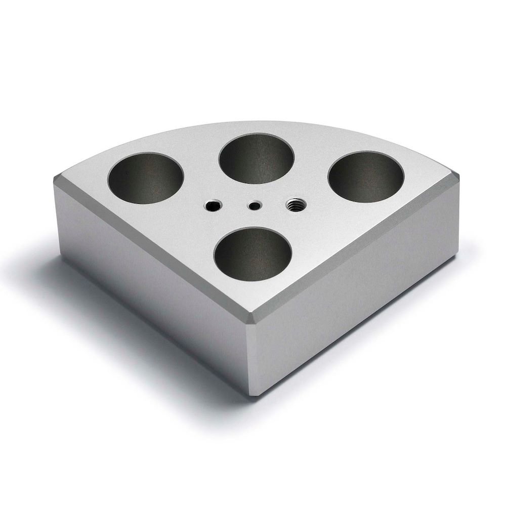 Velp A00000327 MultiAluBlock™, 4 pos. Ø21 x h31 mm