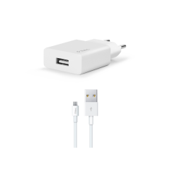 2SCS20MB ttec SmartCharger 2.1A Seyahat Şarj Aleti + Micro USB Kablo Beyaz