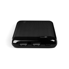 2BB183S ttec PowerSlim LCD 10.000 mAh Taşınabilir Şarj Aleti / Powerbank USB-C Giriş/Çıkış Siyah