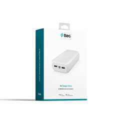2BB190B ttec ReCharger Ultra 30.000 mAh Taşınabilir Şarj Aleti / Powerbank Beyaz