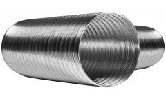 AFS SEMI-INOX 316L Ø127mm Yüksek Isı Paslanmaz Çelik Yarı Esnek Hava Kanalı 800°C (1mt fiyatıdır.)
