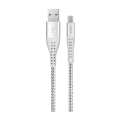 2DKX03MG ttec ExtremeCable Ekstra Dayanıklı Micro USB Şarj Kablosu 150cm Gümüş