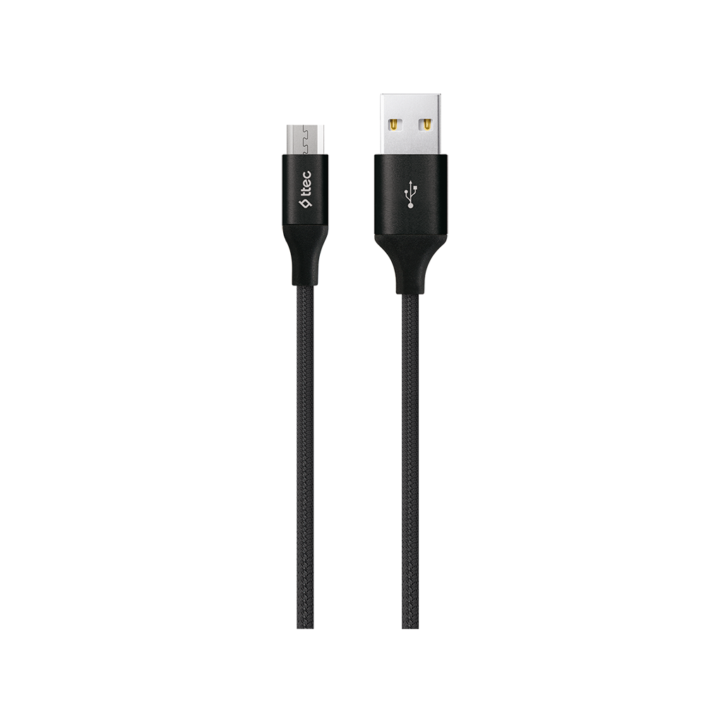 2DKM03S ttec AlumiCable XL MFi iPh. Şarj Kablosu 2mt. Siyah