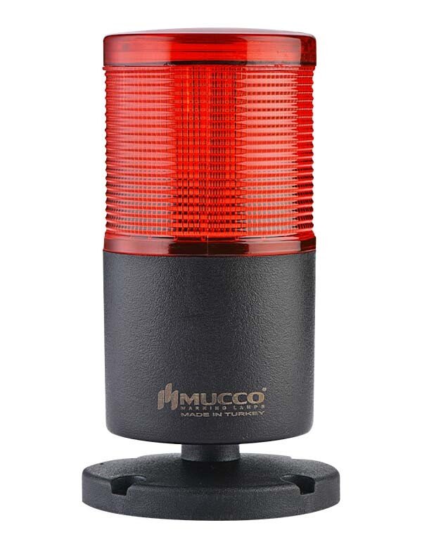Mucco 1 Katlı Sabit - Buzzer Kolon ışık 40-260V AC/DC SNT-7022-SB1