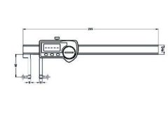 Değiştirilebilir Uçlu 150mm Dijital Kanal Kumpası