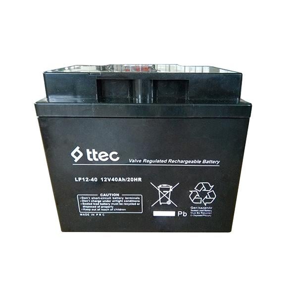 ttec 12V 40Ah Bakımsız Kuru Akü