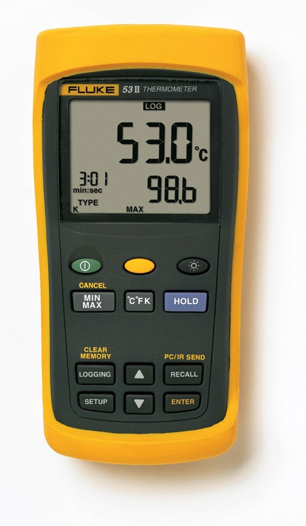 Fluke 53 II Sıcaklık Kaydı Dijital Termometre 60Hz