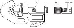 Dijital V Yataklı Mikrometre 334 Serisi