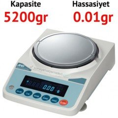 FZ 5000İ Dijital Hassas Terazi - Hassasiyet: 0.01 gr. Max: 5200 gr.