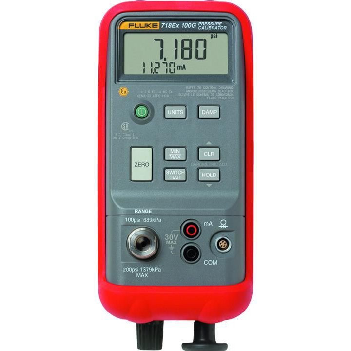 Fluke 718EX 100G Kendi İçinde Emniyetli Basınç Kalibratörü