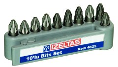 Pozidriv bits set pz 1 (25 mm)