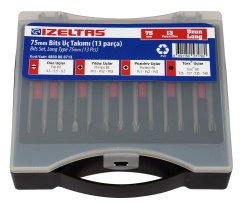Uzun bits uç takım 13 parça (75 mm)