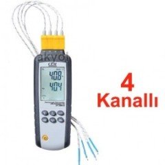 CEM DT-3891G Sıcaklık Kayıt Cihazı 4 Kanallı Datalogger