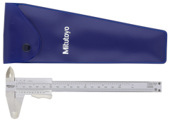 Mitutoyo 531-122 Başparmak Kelepçeli Sürmeli Kumpas 0-150mm / 0-6 '', 0,05mm, Metrik / İnç
