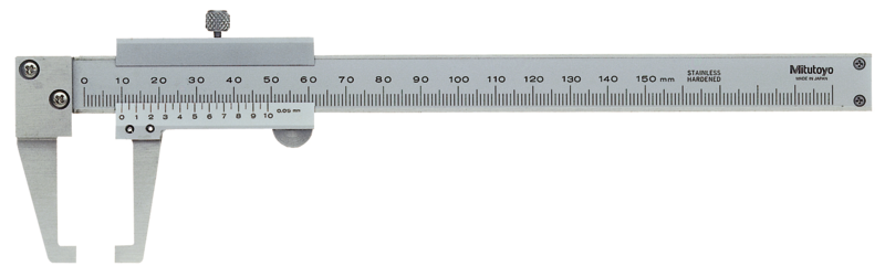 Mitutoyo 536-151 Sürmeli Boyun Kumpası 0-150mm, 0,05mm, Metrik